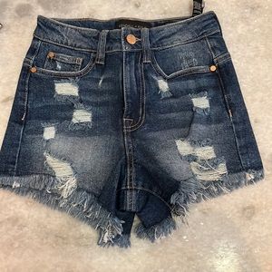 Denim cutoffs